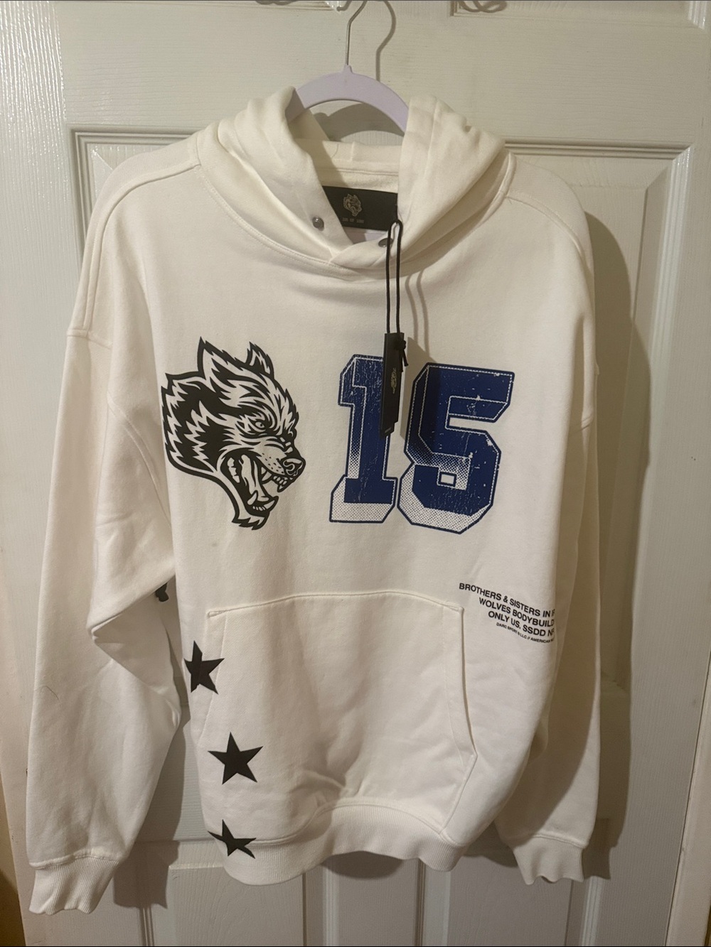 Darc Sport Wolves #15 White Hoodie Limited Edition 305/1000 NWT